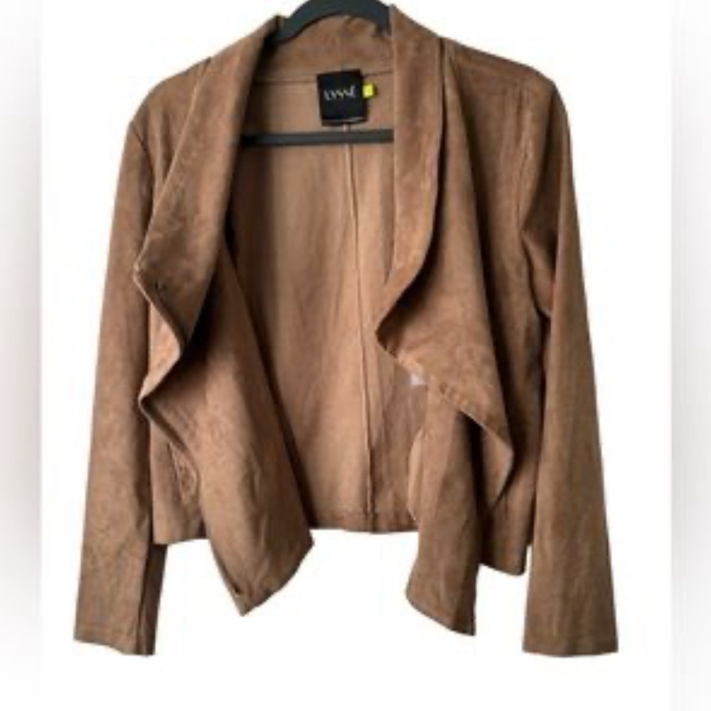 Faux Brown Leather Jacket lysse